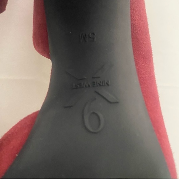 Nine West Wine Suede Women's Shoes Block Heels Size 5M NIB Business Casual - Picture 6 of 9